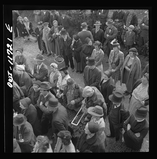 Lititz, Pennsylvania. Bidders at a public sale