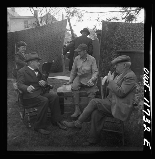 Lititz, Pennsylvania. Bidders at a public sale