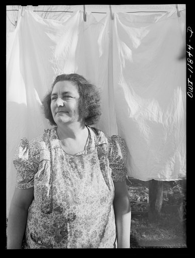 Untitled photo, possibly related to: Lititz, Pennsylvania. Elizabeth Almoney who works as a gauge tester at the Animal Trap Company