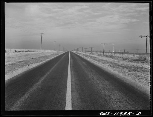 Deaf Smith County, Texas. Panhandle highway