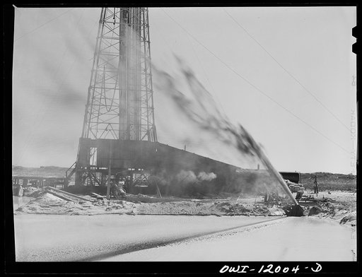 Andrews County, Texas. Mud used in drilling operations
