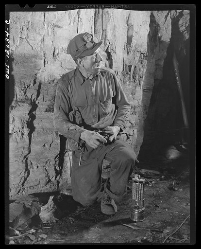 Pittsburgh, Pennsylvania (vicinity). Montour no. 4 mine of the Pittsburgh Coal Company. Firing a blast in a coal mine