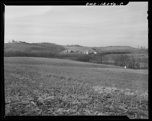 Untitled photo, possibly related to: Pittsburgh, Pennsylvania (vicinity). Champion no. 1 coal cleaning plant. Farm lands over the coal beds