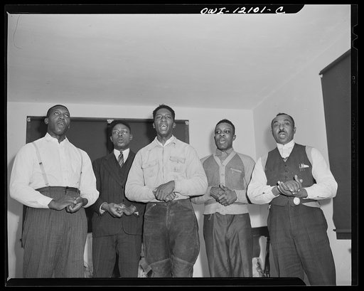 Untitled photo, possibly related to: Washington, D.C.(?) A group of singers