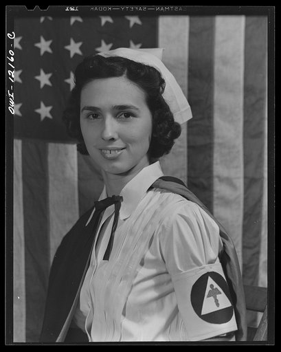 Pittsburgh, Pennsylvania (vicinity). Montour no. 4 mine of the Pittsburgh Coal Company. Miner's wife, who is an Office of Civilian Defense first aid nurse