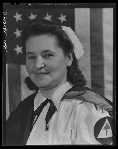 Pittsburgh, Pennsylvania (vicinity). Montour no. 4 mine of the Pittsburgh Coal Company. Miner's wife, who is an Office of Civilian Defense first aid nurse