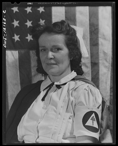 Pittsburgh, Pennsylvania (vicinity). Montour no. 4 mine of the Pittsburgh Coal Company. Miner's wife, who is an Office of Civilian Defense first aid nurse