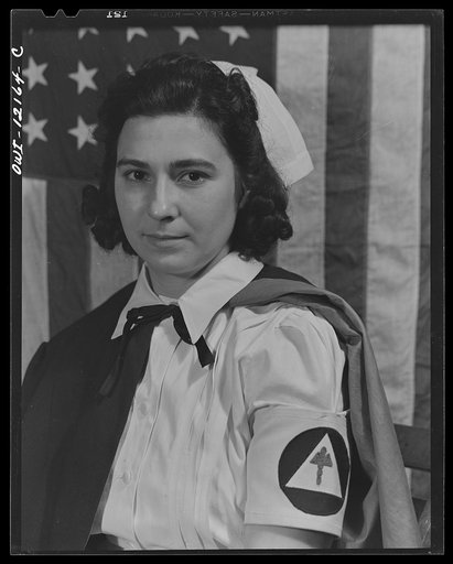 Pittsburgh, Pennsylvania (vicinity). Montour no. 4 mine of the Pittsburgh Coal Company. Miner's wife, who is an Office of Civilian Defense first aid nurse