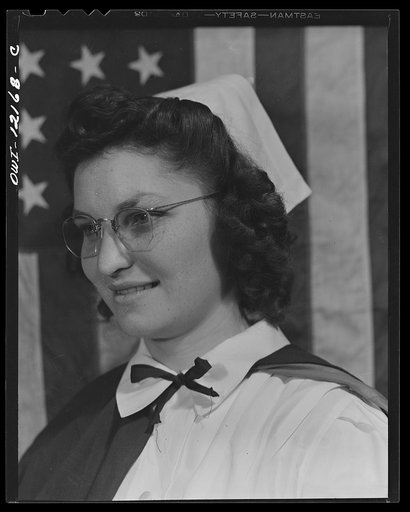Pittsburgh, Pennsylvania (vicinity). Montour no. 4 mine of the Pittsburgh Coal Company. Miner's wife, who is an Officer of Civilian Defense first aid nurse