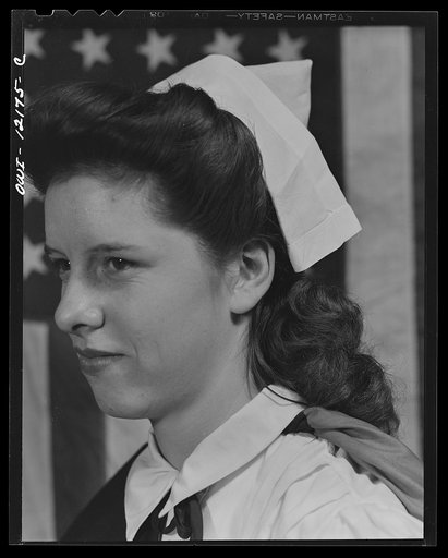 Pittsburgh, Pennsylvania (vicinity). Montour no. 4 mine of the Pittsburgh Coal Company. Miner's wife, a member of the Office of Civilian Defense first aid group