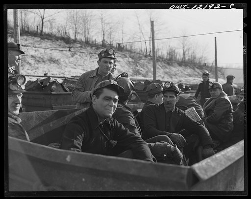 Pittsburgh, Pennsylvania (vicinity). Montour no. 4 mine of the Pittsburgh Coal Company. Miners coming off shift