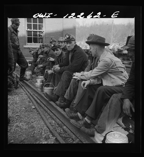 Untitled photo, possibly related to: Pittsburgh, Pennsylvania (vicinity). Montour no. 4 mine of the Pittsburgh Coal Company. Waiting for the noon shift