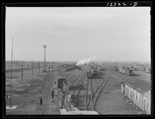 Chicago, Illinois. General view of one of the Chicago and Northwestern Railroad yards