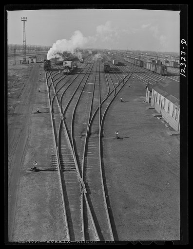 Chicago, Illinois. General view of one of the Chicago and Northwestern Railroad yards