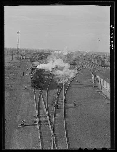 Untitled photo, possibly related to: Chicago, Illinois. General view of one of the Chicago and Northwestern Railroad yards