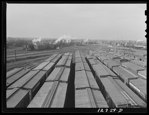 Chicago, Illinois. General view of one of the Chicago and Northwestern Railroad yards