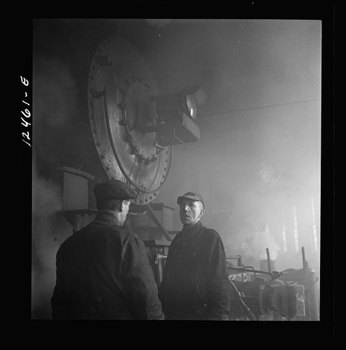 In the roundhouse at Proviso Yard, Chicago and Northwestern Railroad. Chicago, Illinois