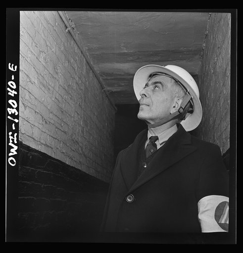 New York, New York. Italian-American shoemaker who is an air raid warden