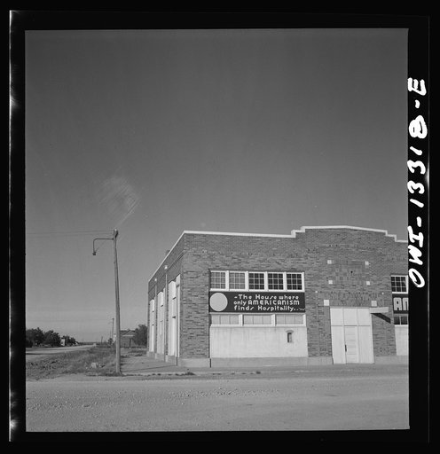Untitled photo, possibly related to: Miscellaneous lot of photographs by Barbara Wright. New Mexico. Clayton, New Mexico. American Legion hall