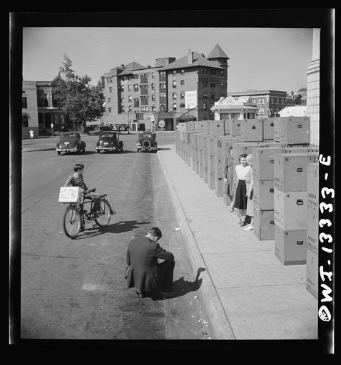 Untitled photo, possibly related to: Miscellaneous lot of photographs by Barbara Wright, e.g. University of Virginia, Franconia, New Hampshire, Maine. Bringing ballot boxes out of storage