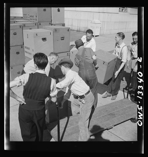 Miscellaneous lot of photographs by Barbara Wright, e.g. University of Virginia, Franconia, New Hampshire, Maine. Bringing ballot boxes out of storage
