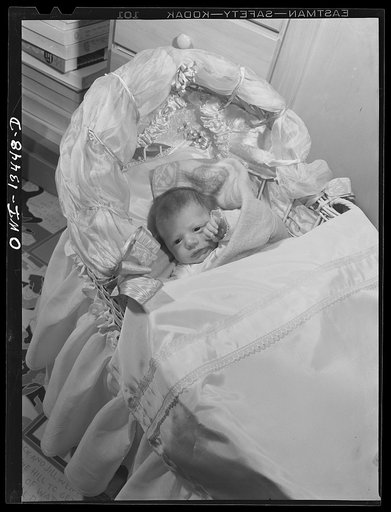 New York, New York. Benny Romano, age one month. His father works in the Brooklyn Navy yard