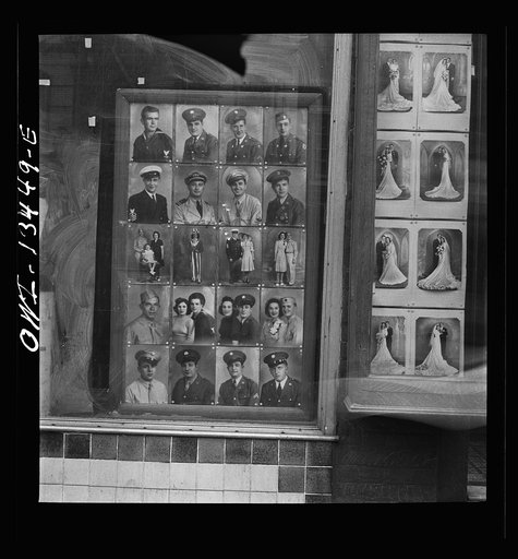 New York, New York. Photographer's display on Bleecker Street