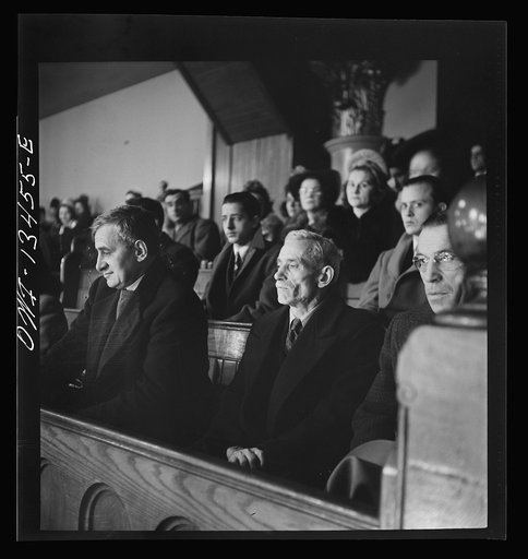 New York, New York. Midnight mass on Christmas Eve in Saint Dominick's church on Sullivan Street