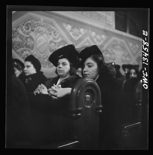 Untitled photo, possibly related to: New York, New York. Midnight mass on Christmas Eve in Saint Dominick's church on Sullivan Street