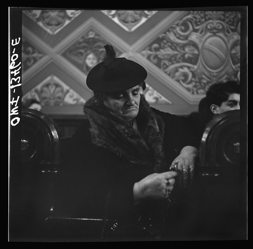 Untitled photo, possibly related to: New York, New York. Midnight mass on Christmas Eve in Saint Dominick's church on Sullivan Street
