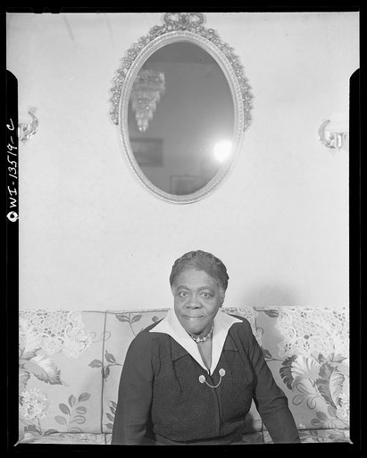 Untitled photo, possibly related to: Portrait of Dr. Mary McLeod Bethune, president and founder of the Bethune-Cookman College, at Daytona Beach, Florida. Washington, D.C.