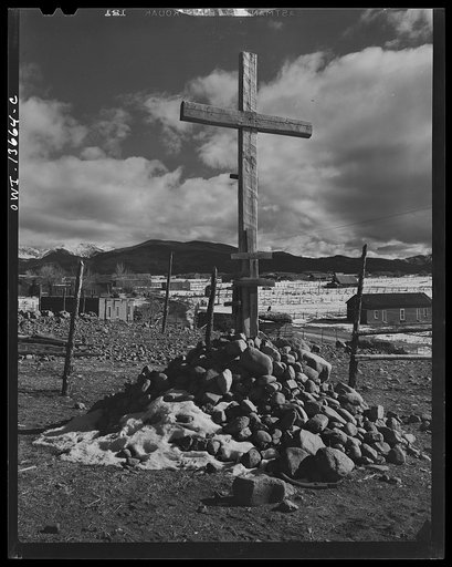 Truchas, Rio Arriba County, New Mexico. Penitente cross