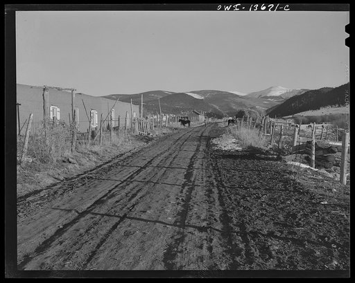 On the road to Llano Largo, near Penasco, Taos County, New Mexico