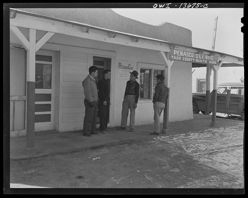 Penasco, New Mexico. Examination day at the clinic operated by the Taos County cooperative health association