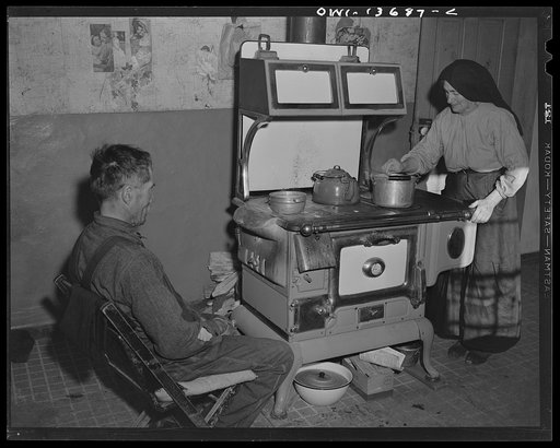 Penasco, New Mexico. Spanish-American couple in an isolated section