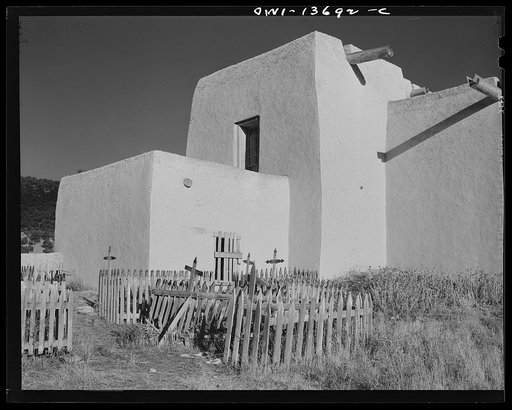 Trampas, New Mexico. The church of Trampas was built in 1700 and after nearly 200 years is untouched by time, and remains the best-preserved colonial mission in the Southwest