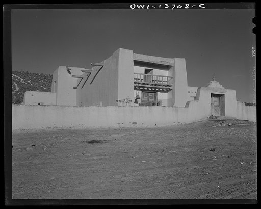 Trampas, New Mexico. The church as seen from the west