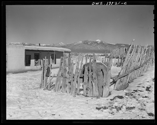 Taos Mountain as seen from Llano Quemado, New Mexico