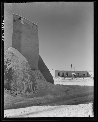 Ranchos de Taos, New Mexico. A buttress of the old church