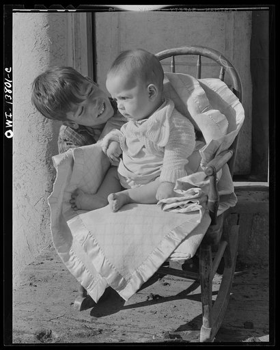 Taos, New Mexico. A Spanish-American brother and sister