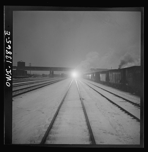 Freight operations on the Indiana Harbor Belt railroad between Chicago, Illinois and Hammond, Indiana. At 8:45 p.m. the train arrives at its destination