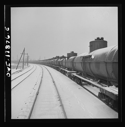 Freight operations on the Indiana Harbor Belt railroad between Chicago, Illinois and Hammond Indiana. As the train goes through Argo, Illinois it passes a long train of oil tank cars of the Baltimore and Ohio railroad