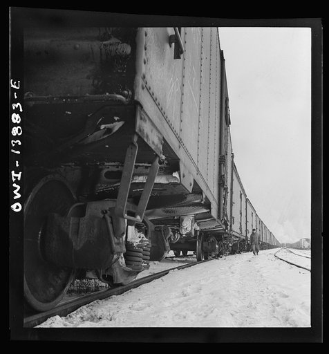 Freight operations on the Indiana Harbor Belt railroad between Chicago, Illinois and Hammond, Indiana. Train inspection