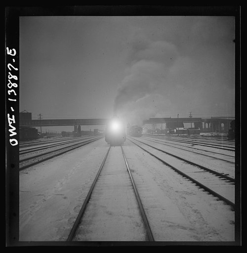 Freight operations on the Indiana Harbor Belt railroad between Chicago, Illinois and Hammond, Indiana. At 8:45 p.m. the train arrives at its destination