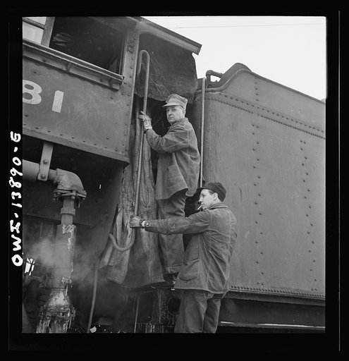 Freight operations on the Indiana Harbor Belt railroad between Chicago, Illinois and Hammond, Indiana. The engineer and fireman get aboard the locomotive to start out