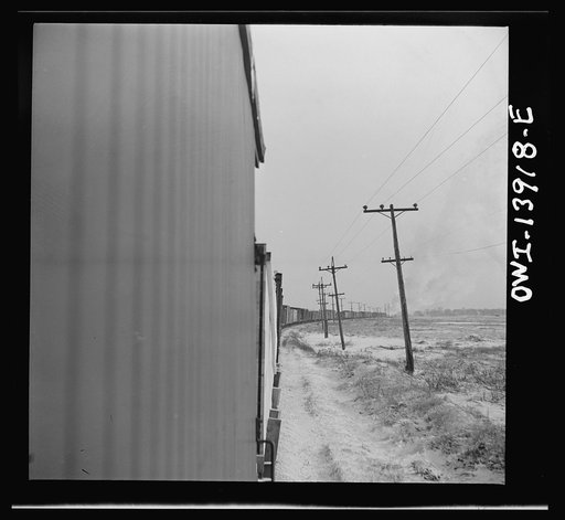 Untitled photo, possibly related to: Freight operations on the Indiana Harbor Belt railroad between Chicago, Illinois and Hammond, Indiana. The train going around a curve