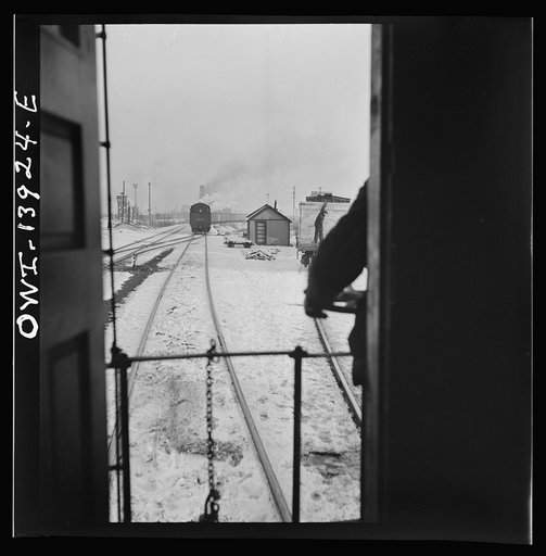Freight operations on the Indiana Harbor Belt railroad between Chicago, Illinois and Hammond, Indiana. The train goes off to the icehouse as the caboose is cut off and goes down a siding to the yard office