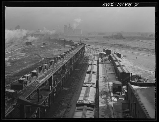 Untitled photo, possibly related to: The icing platform of the Indiana Harbor Belt Railroad