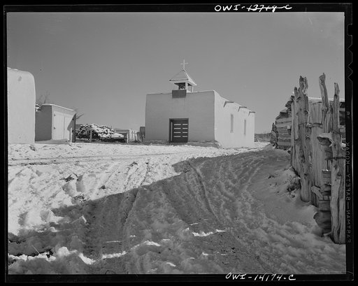 Llano Quemado, near Taos, New Mexico. A chapel