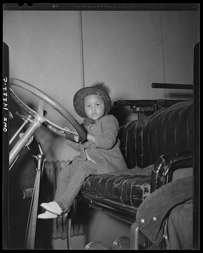 Washington, D.C. Firehouse station number four. Small daughter of one of the firemen